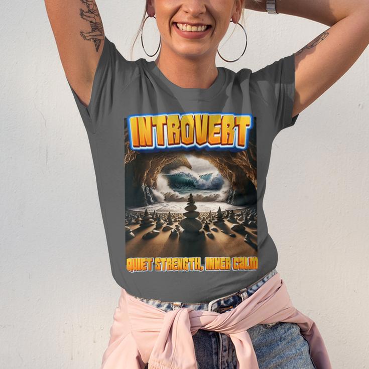 World Introvert Day Quiet Strength Inner Calm Unisex Jersey T-Shirt