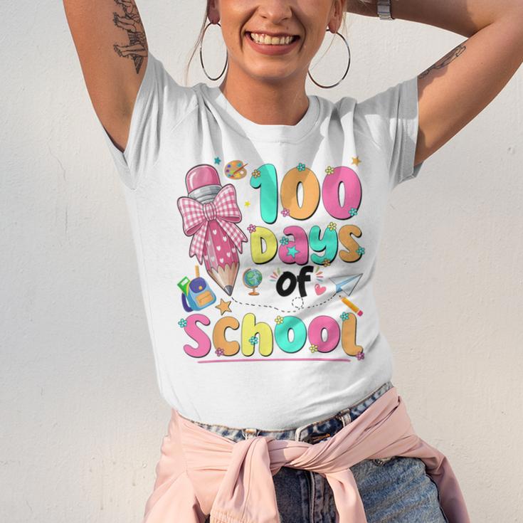 100th Day Of School Teacher Books 100 Days Of School Women Unisex Jersey T-Shirt 100th Day Of School Teacher Books 100 Days Of School Women Unisex Jersey T-Shirt