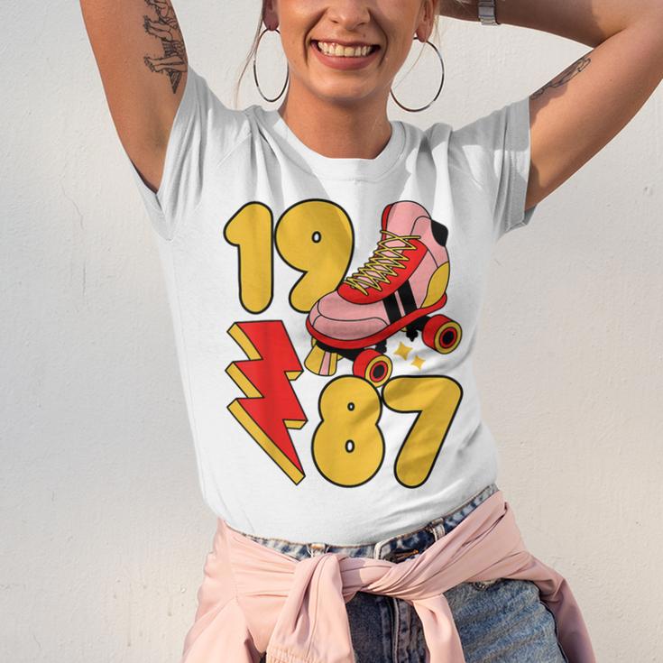1987 Retro Roller Skate Vintage 80s Nostalgia Collector Unisex Jersey T-Shirt