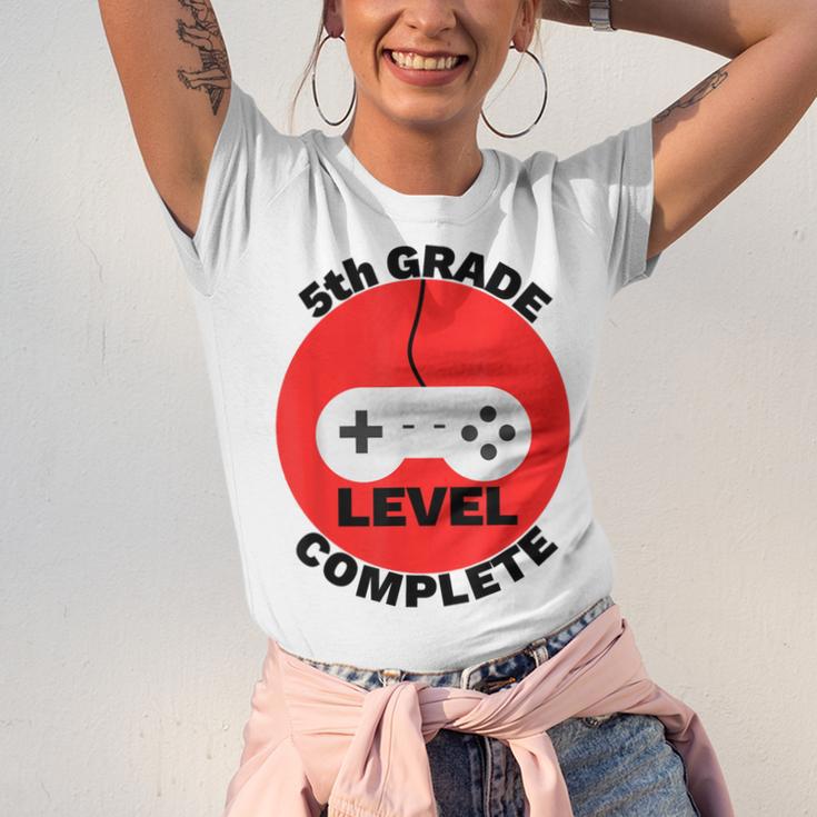 5th Grade Level Complete Gamer Graduation Unisex Jersey T-Shirt