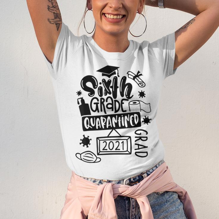 6th Grade Graduate 2021 Graduate Quarantine Sixth Graduation Unisex Jersey T-Shirt
