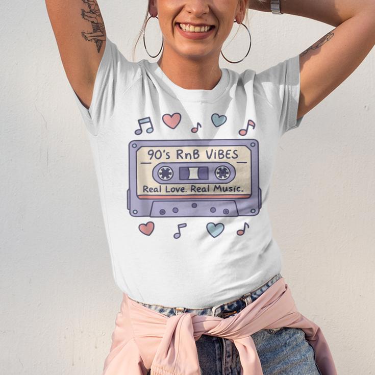 90s RNB Vibes Cassette – Retro Music Nostalgia RNB Cassette Unisex Jersey T-Shirt