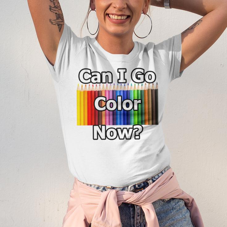 Adult Coloring Book Can I Go Color Now Women Men Adults Premium Tri-Blend Unisex Jersey T-Shirt Adult Coloring Book Can I Go Color Now Women Men Adults Premium Tri-Blend Unisex Jersey T-Shirt