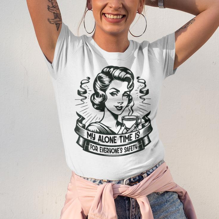 My Alone Time Is For Everyone's Safety Introvert Safety Unisex Jersey T-Shirt My Alone Time Is For Everyone's Safety Introvert Safety Unisex Jersey T-Shirt