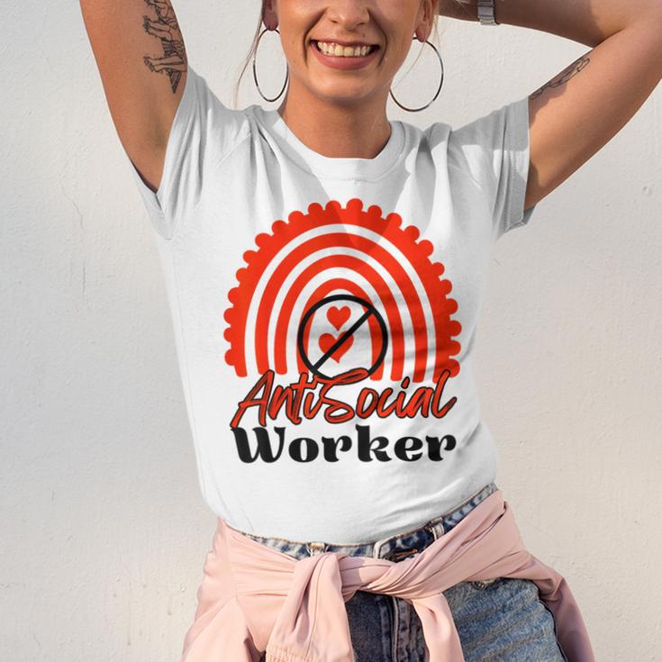 AntiSocial Worker Anti-Social Social Worker Introvert Unisex Jersey T-Shirt AntiSocial Worker Anti-Social Social Worker Introvert Unisex Jersey T-Shirt