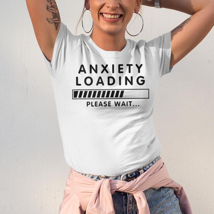 Anxiety Loading Please Wait Anti-Social Introvert Unisex Jersey T-Shirt Anxiety Loading Please Wait Anti-Social Introvert Unisex Jersey T-Shirt