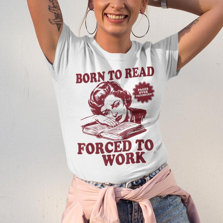 Book Readers Forced To Work Sadness Unisex Jersey T-Shirt Book Readers Forced To Work Sadness Unisex Jersey T-Shirt
