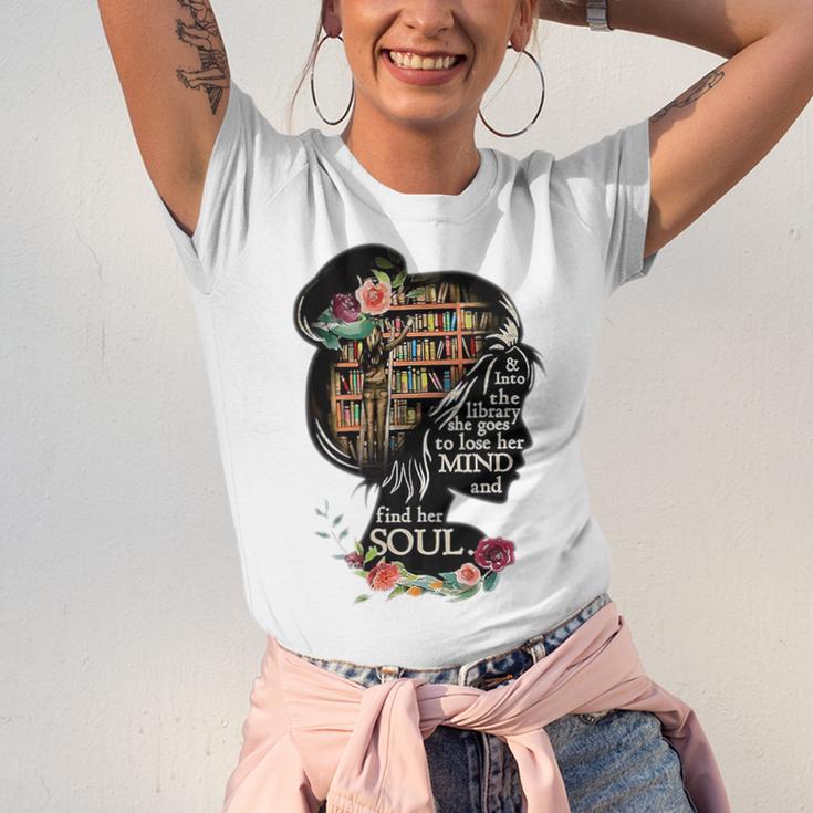 Book Reading Bookworm Book Lover Women Kids Girls Librarian Premium Unisex Jersey T-Shirt