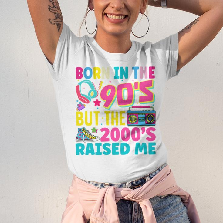 Born In The 90's But The 2000's Raised Me Y2K Nostalgia Unisex Jersey T-Shirt Born In The 90's But The 2000's Raised Me Y2K Nostalgia Unisex Jersey T-Shirt