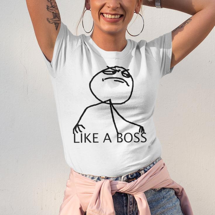 Like A Boss Rage Comic Meme Classic Internet Nostalgia Tee Unisex Jersey T-Shirt Like A Boss Rage Comic Meme Classic Internet Nostalgia Tee Unisex Jersey T-Shirt