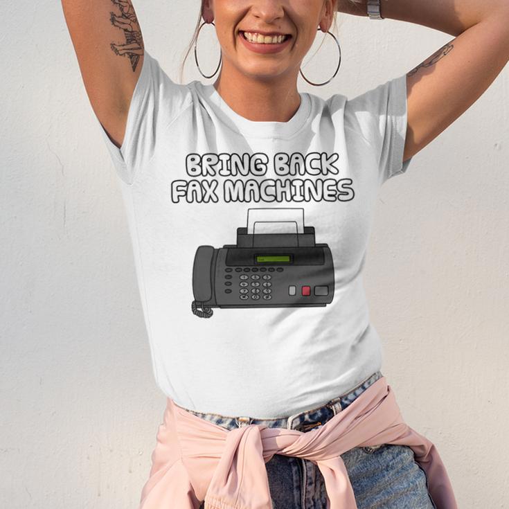 Bring Back Fax Machines Office Sarcasm Nostalgia Premium Tri-Blend Unisex Jersey T-Shirt Bring Back Fax Machines Office Sarcasm Nostalgia Premium Tri-Blend Unisex Jersey T-Shirt
