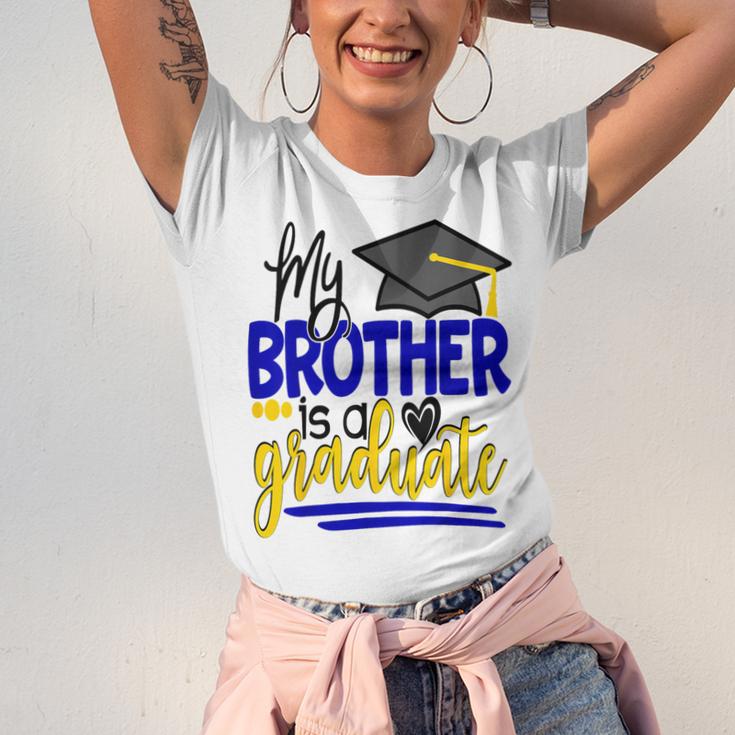 My Brother Is A Graduate Shirt Matching Family Graduation Unisex Jersey T-Shirt