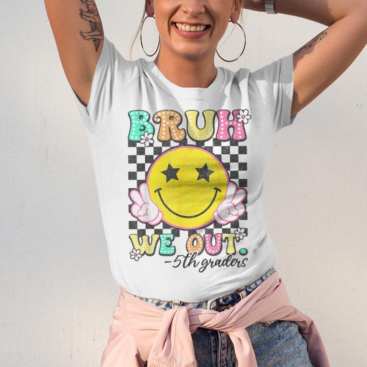 Bruh We Out 5th Graders Fifth Grade Graduation Class 2025 Unisex Jersey T-Shirt