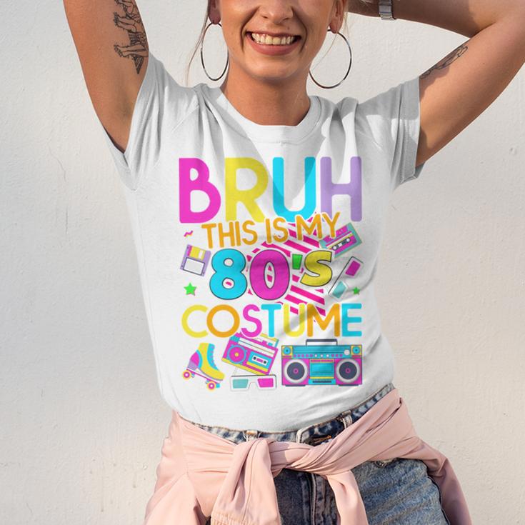 Bruh This Is My 80's Costume Nostalgia Mixtape 80s 90s Party Unisex Jersey T-Shirt