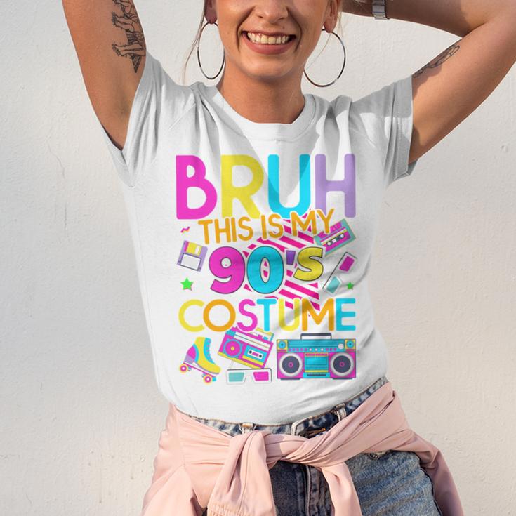 Bruh This Is My 90's Costume Nostalgia Mixtape 1990s Party Unisex Jersey T-Shirt