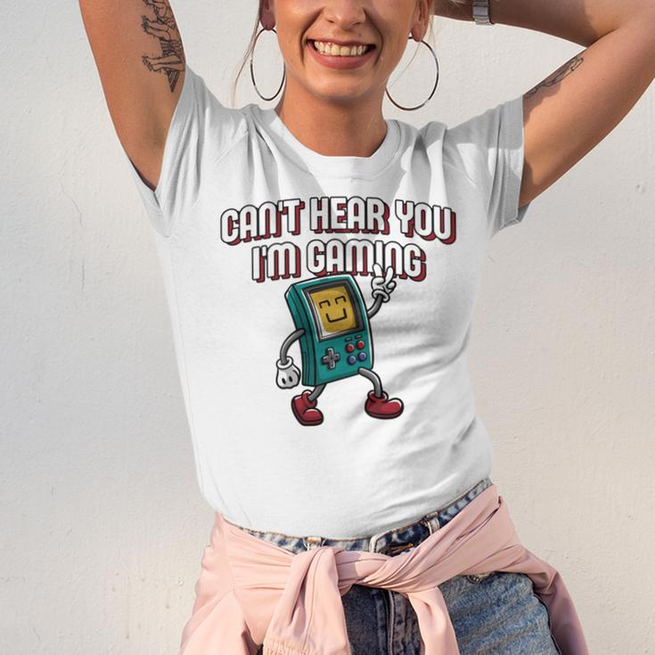 Cant Hear You Im Gaming Introvert Gamer Antisocial Unisex Jersey T-Shirt