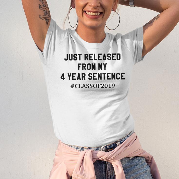 Class Of 2019 4 Year Sentence Graduation High School Unisex Jersey T-Shirt