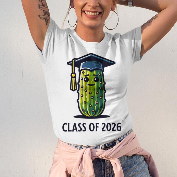 Class Of 2026 Graduation Pickle Trendy Graduate Humor Unisex Jersey T-Shirt