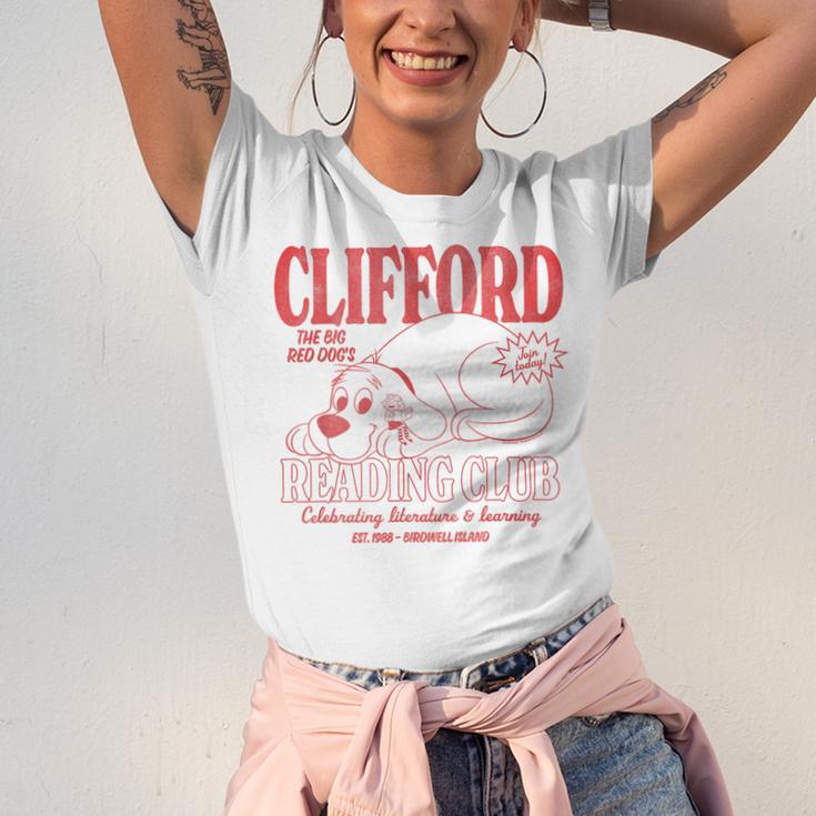 Clifford The Big Red Dog Reading Club Est 1988 Kids Books Unisex Jersey T-Shirt