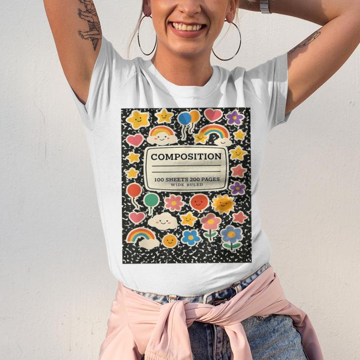 Composition Notebook Costume Teacher Matching Halloween Book Unisex Jersey T-Shirt