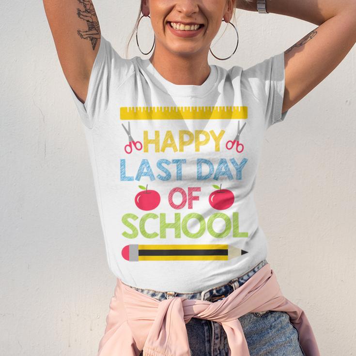 Cool Stylish Happy Last Day Of School Shirt Graduation Unisex Jersey T-Shirt