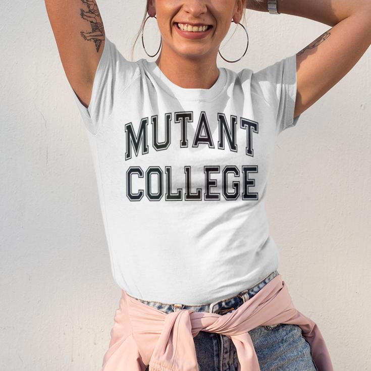 Crazy Sarcastic MUTANT COLLEGE Introvert Anti Social Unisex Jersey T-Shirt
