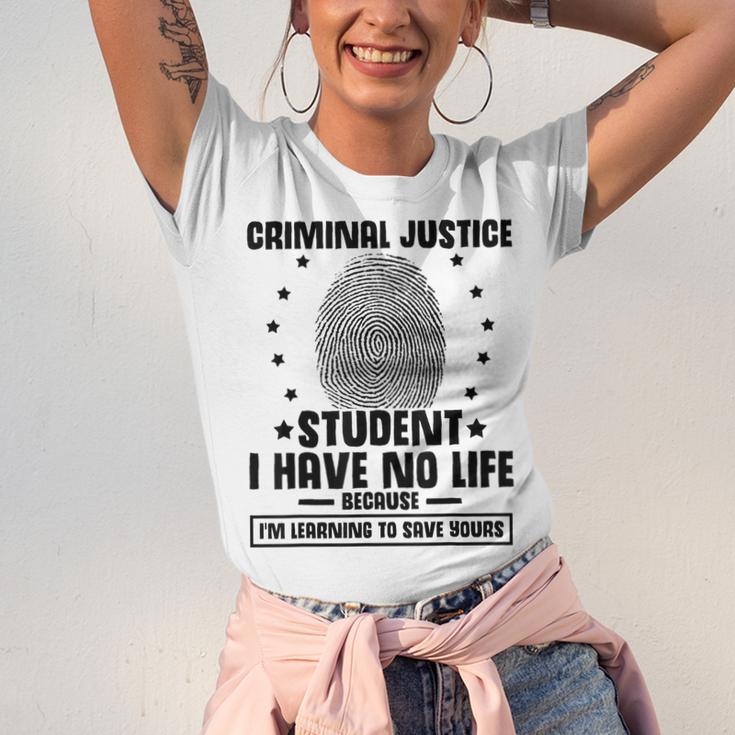 Criminal Justice School Degree Graduation Day Student Unisex Jersey T-Shirt
