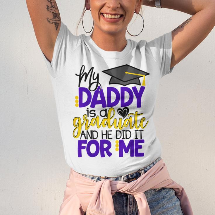 My Daddy Is A Graduate Shirt Matching Family Graduation Unisex Jersey T-Shirt