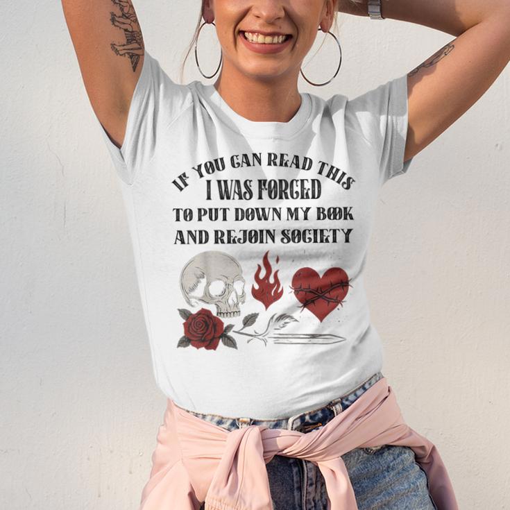 Dark Romance Bookish Merch Put My Book Down Spicy Book Women Unisex Jersey T-Shirt