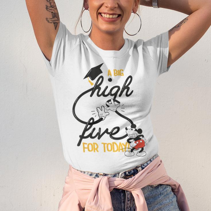 Disney Mickey Mouse A Big High Five For Today Graduation Unisex Jersey T-Shirt