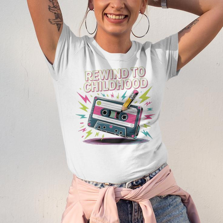 Elder Millennials Embracing 90s Rewind Nostalgia Vibes Premium Unisex Jersey T-Shirt