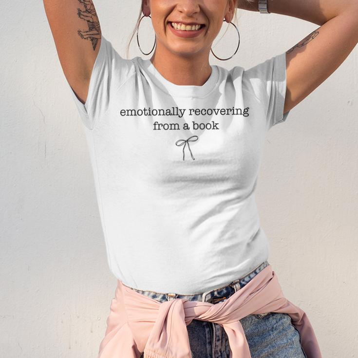 Emotionally Recovering From a Book Subtle Book Lover Unisex Jersey T-Shirt