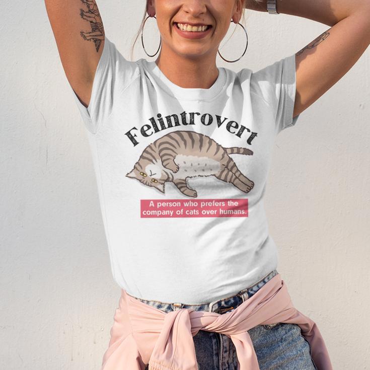 Felinetrovert CAT Lover Kitten CATS Funny Meme Introvert Pet Unisex Jersey T-Shirt Felinetrovert CAT Lover Kitten CATS Funny Meme Introvert Pet Unisex Jersey T-Shirt