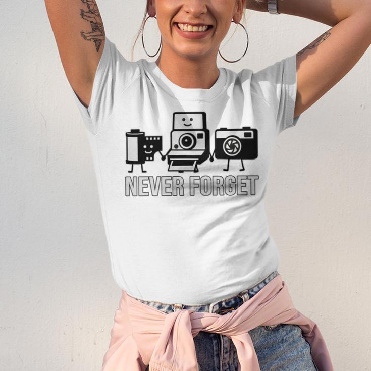 Never Forget Retro Camera Photography Nostalgia Premium Tri-Blend Unisex Jersey T-Shirt Never Forget Retro Camera Photography Nostalgia Premium Tri-Blend Unisex Jersey T-Shirt