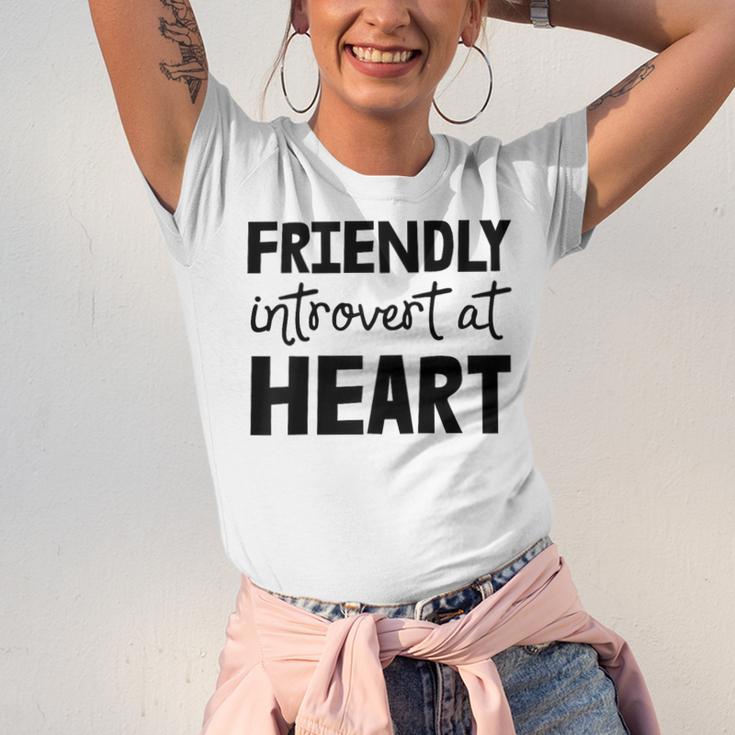 Friendly Introvert At Heart Raglan Baseball Tee Unisex Jersey T-Shirt