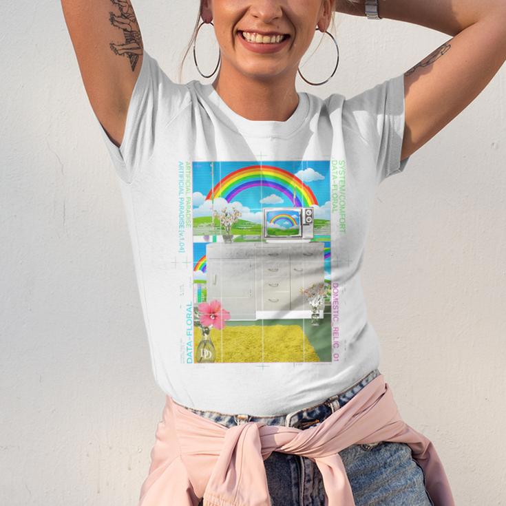 Frutiger Aero Aesthetic Rainbow Glitch Art Premium Tri-Blend Unisex Jersey T-Shirt Frutiger Aero Aesthetic Rainbow Glitch Art Premium Tri-Blend Unisex Jersey T-Shirt
