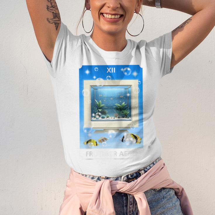 Frutiger Aero Aesthetic Tech Computer Aquarium Tarot Card Raglan Baseball Tee Unisex Jersey T-Shirt Frutiger Aero Aesthetic Tech Computer Aquarium Tarot Card Raglan Baseball Tee Unisex Jersey T-Shirt