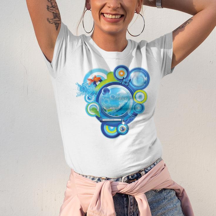 Frutiger Aero Metro Abstract Maximalism 2000s Nostalgia Premium Tri-Blend Unisex Jersey T-Shirt