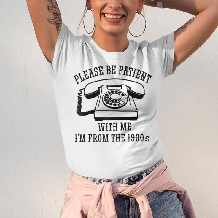 Funny Slogan Patient I'm From The 1900s Raglan Baseball Tee Unisex Jersey T-Shirt