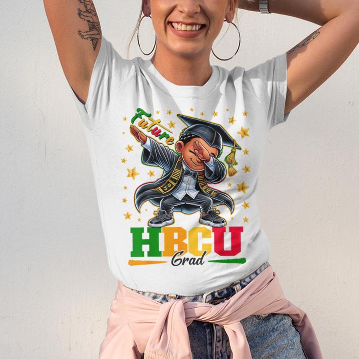 Future HBCU Grad Dabbing Kid Graduation For Boys Kids Unisex Jersey T-Shirt