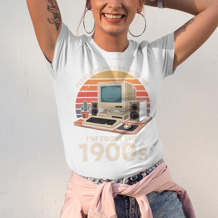 Geek Please Be Patient I'm From The 1900s Retro Computer PC Unisex Jersey T-Shirt Geek Please Be Patient I'm From The 1900s Retro Computer PC Unisex Jersey T-Shirt