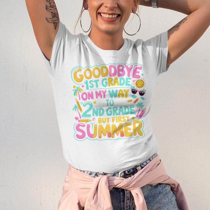 Goodbye 1st Grade To 2nd But First Summer Graduation Unisex Jersey T-Shirt