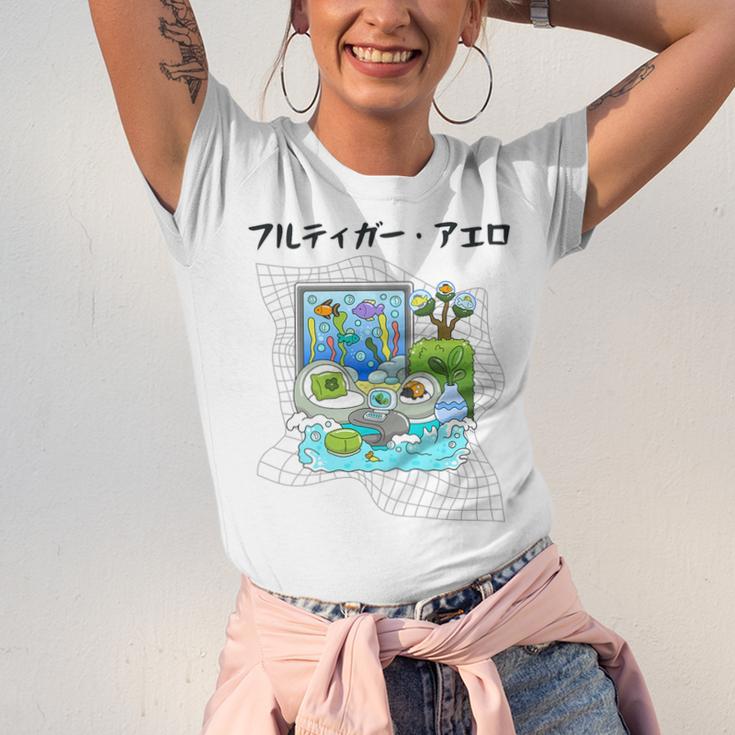 Grass Fun UI UX Er Computer Retro Fish Frutiger Aero Premium Tri-Blend Unisex Jersey T-Shirt Grass Fun UI UX Er Computer Retro Fish Frutiger Aero Premium Tri-Blend Unisex Jersey T-Shirt