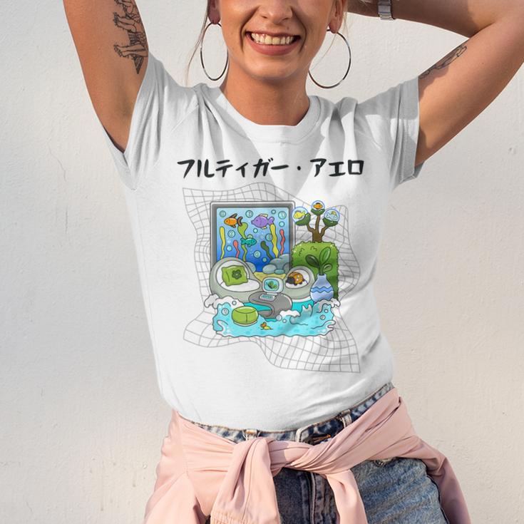 Grass Fun UI UX Er Computer Retro Fish Frutiger Aero Unisex Jersey T-Shirt Grass Fun UI UX Er Computer Retro Fish Frutiger Aero Unisex Jersey T-Shirt