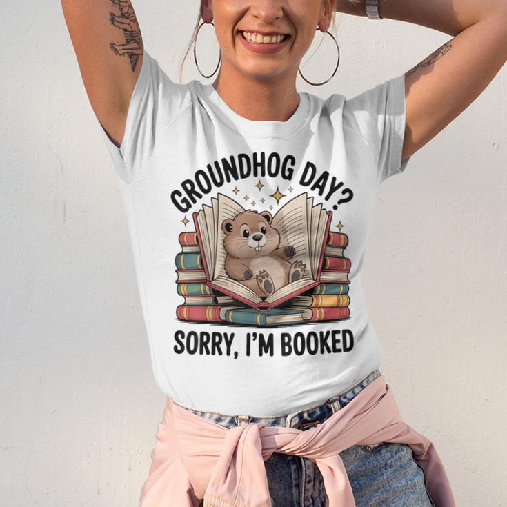 Groundhog Day Librarian Book Lover Reader Library Unisex Jersey T-Shirt