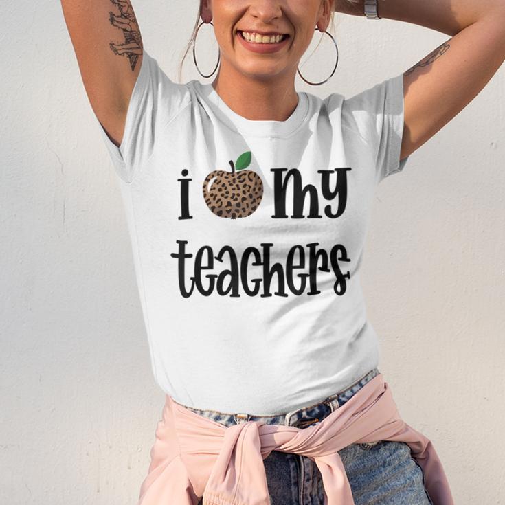I Heart My Teachers I Love My Teachers Graduation Kids Teens Unisex Jersey T-Shirt
