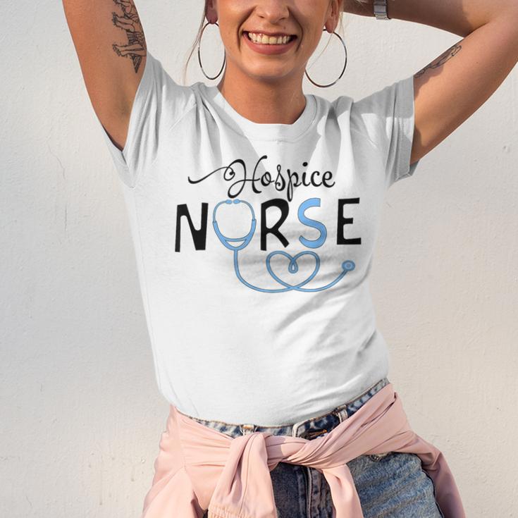 Hospice Nurse Doctor Graduation Medical Nursing RN Unisex Jersey T-Shirt
