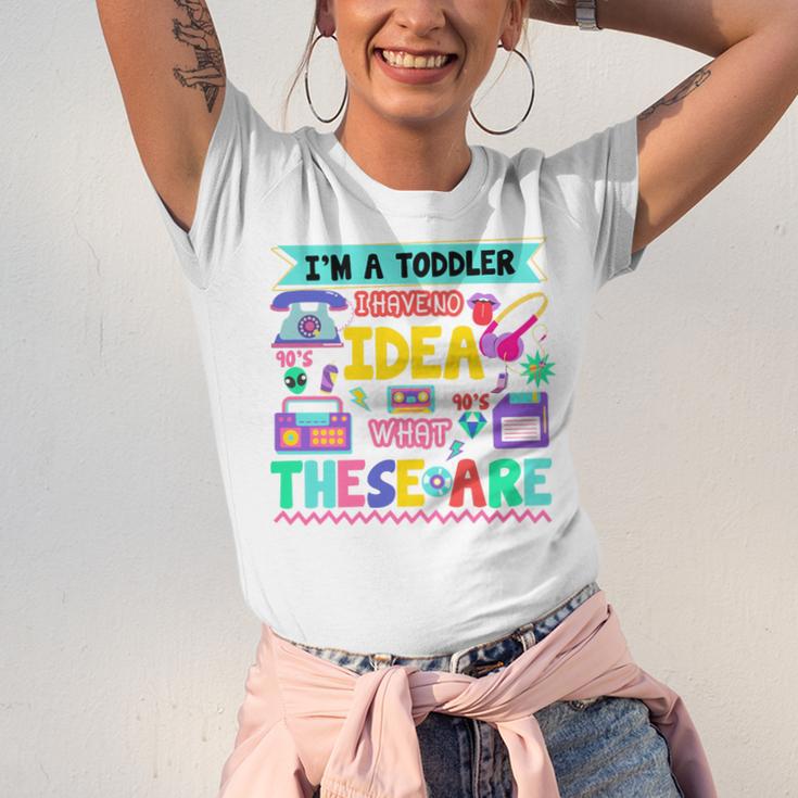 I'm A Toddler I Have No Ideas Retro Vintage 90s Nostalgia Premium Tri-Blend Unisex Jersey T-Shirt