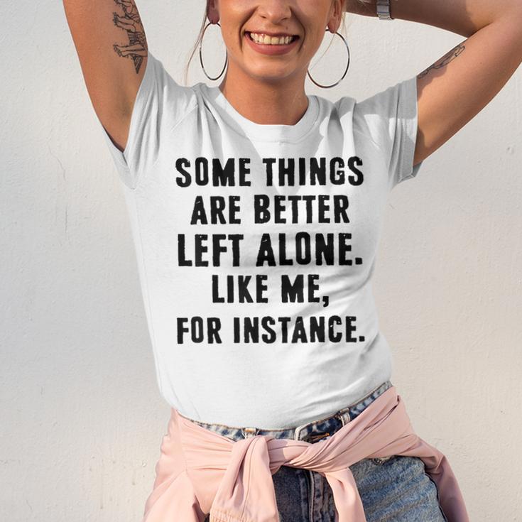Introvert Antisocial Some Things Are Better Left Alone Unisex Jersey T-Shirt