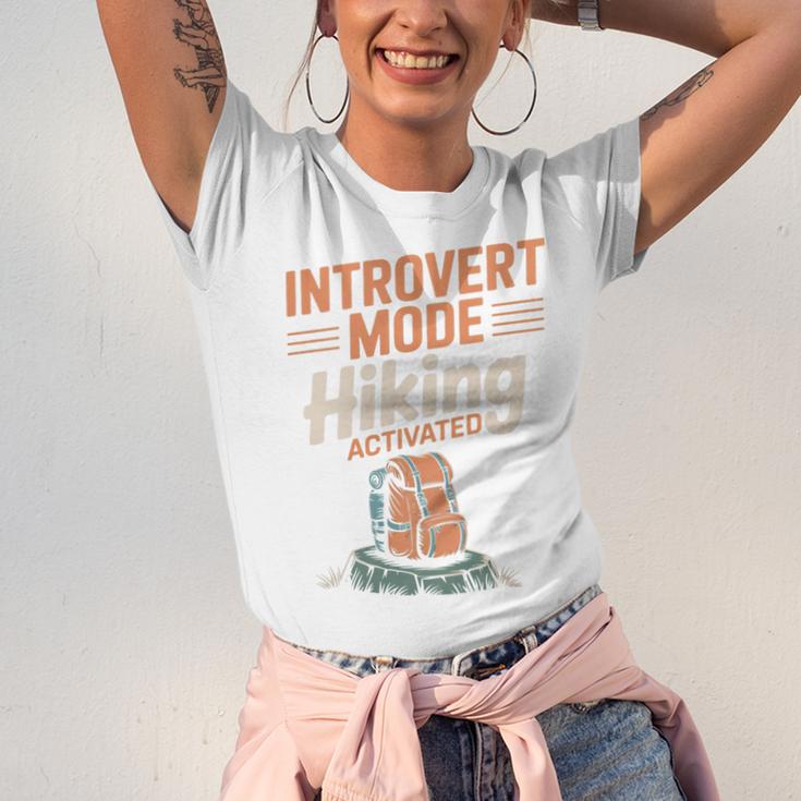 Introvert Mode Hiking Activated Hiker Unisex Jersey T-Shirt
